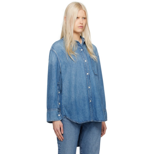  Citizens of Humanity Blue Cocoon Denim Shirt 241030F109007