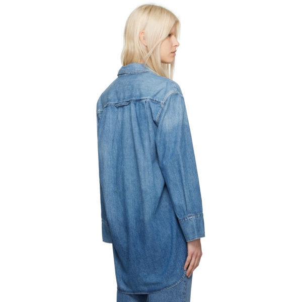  Citizens of Humanity Blue Cocoon Denim Shirt 241030F109007