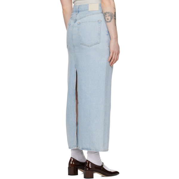  Citizens of Humanity Blue Verona Denim Maxi Skirt 241030F092004