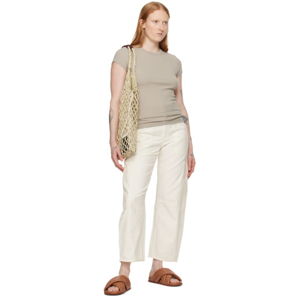  Citizens of Humanity White Marcelle Cargo Pants 241030F069053
