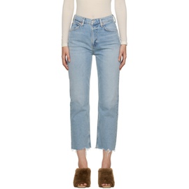 Citizens of Humanity Blue Daphne Crop Jeans 231030F069042