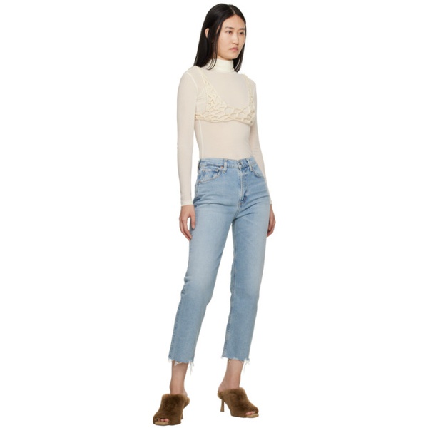  Citizens of Humanity Blue Daphne Crop Jeans 231030F069042