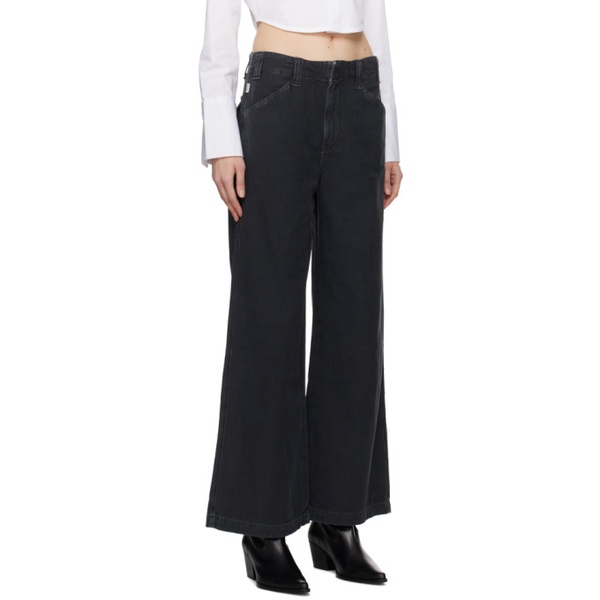  Citizens of Humanity Black Paloma Trousers 241030F087002