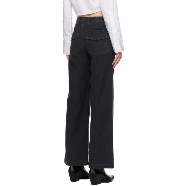  Citizens of Humanity Black Paloma Trousers 241030F087002