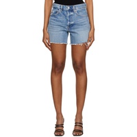 Citizens of Humanity Blue Annabelle Long Denim Shorts 231030F088003