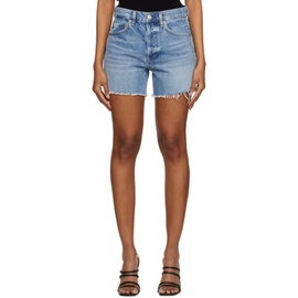 Citizens of Humanity Blue Annabelle Long Denim Shorts 231030F088003