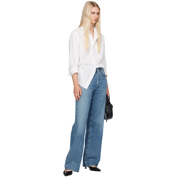  Citizens of Humanity Blue Annina High Rise Wide Leg 33 Jeans 242030F069014