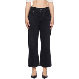 Citizens of Humanity Black Gaucho Vintage Wide Leg Jeans 242030F069009