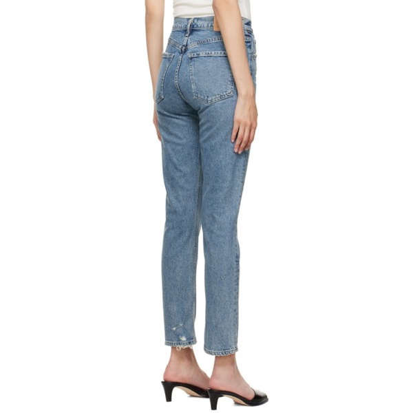  Citizens of Humanity Blue High-Rise Straight Jeans 222030F069006