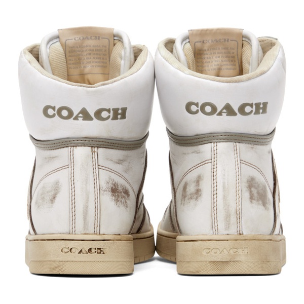  코치 1941 Coach 1941 White Distressed Sneakers 232903M236004