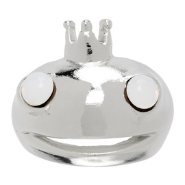 콜리나 스트라다 Collina Strada Silver Frog Prince Ring 242236F024002