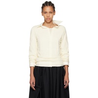 Comme des Garcons 오프화이트 Off-White Rolled Edge Sweater 241245F096002