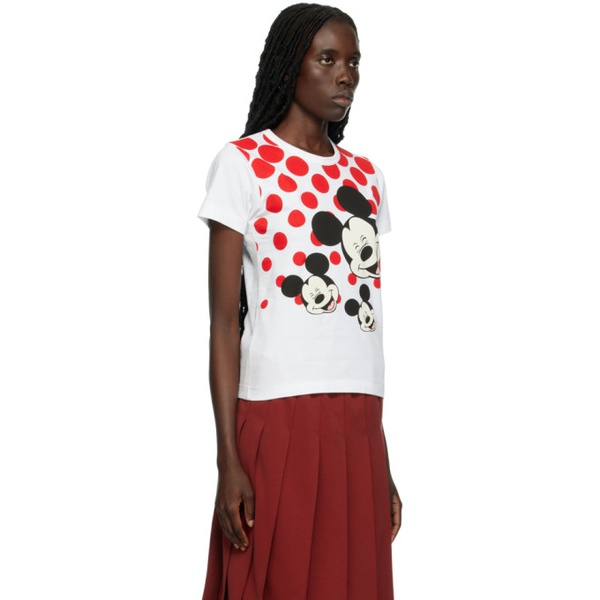  Comme des Garcons Girl White Printed T-Shirt 222670F110002