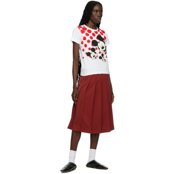 Comme des Garcons Girl White Printed T-Shirt 222670F110002