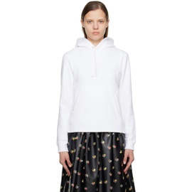 Comme des Garcons Girl White Printed Hoodie 222670F097000