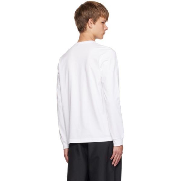  Comme des Garcons Homme White Printed Long Sleeve T-Shirt 232057M213004
