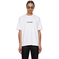 Comme des Garcons Homme White Printed T-Shirt 241057M213004