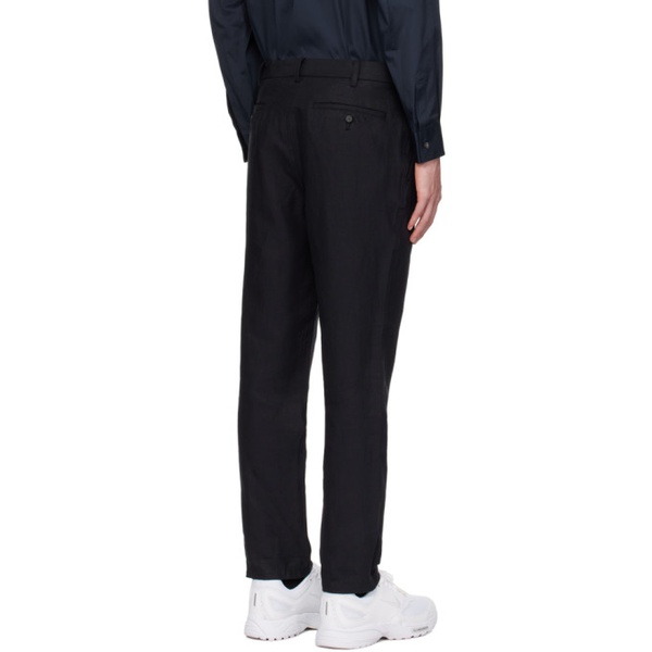  Comme des Garcons Homme Navy Pleated Trousers 241057M191004