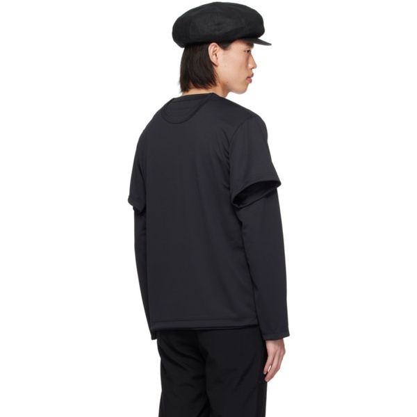  Comme des Garcons Homme Plus Black Layered Long Sleeve T-Shirt 241347M213006