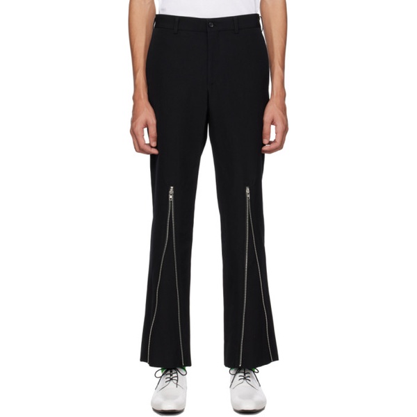  Comme des Garcons Homme Plus Black Zip Trousers 231347M191003