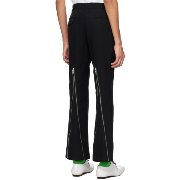  Comme des Garcons Homme Plus Black Zip Trousers 231347M191003