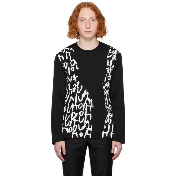  Comme des Garcons Homme Plus Black Printed Long Sleeve T-Shirt 232347M213007