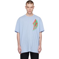 Comme des Garcons Homme Plus Blue Graphic T-Shirt 231347M213011