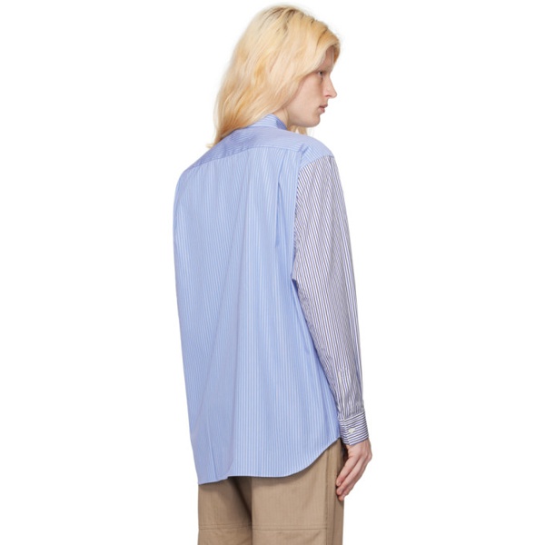  Comme des Garcons Shirt Blue Paneled Shirt 232270M192022
