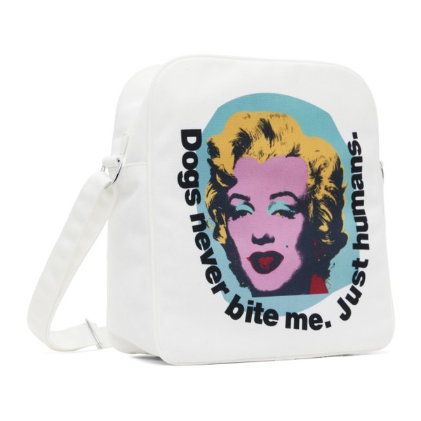  Comme des Garcons Shirt White Andy Warhol Print Messenger Bag 241270M170017