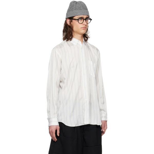  Comme des Garcons Shirt White Striped Shirt 241270M192011
