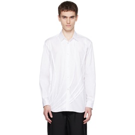Comme des Garcons Shirt White Raw Edge Shirt 231270M192023