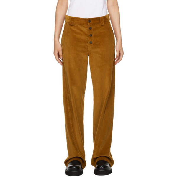  Commission Tan Twisted Trousers 232400F087001