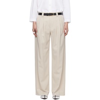 Commission Beige Pleated Trousers 241400F087000