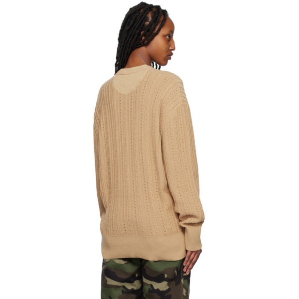  Commission Tan Cutout Sweater 231400F096000