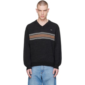 Commission Black Stripe Sweater 241400M206004