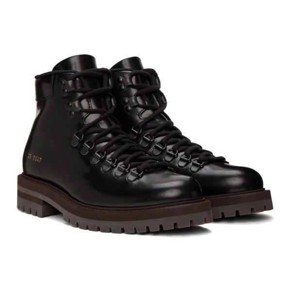  커먼 프로젝트 Common Projects Black Hiking Ankle Boots 222426F113003