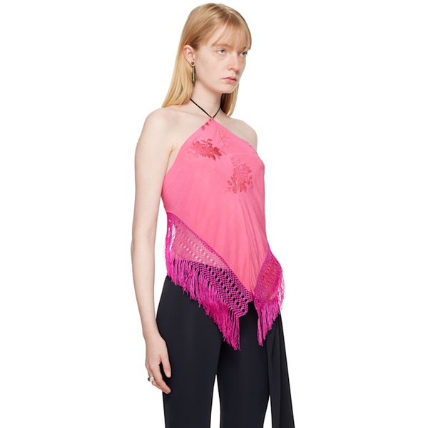  Conner Ives Pink Piano Shawl Camisole 242954F111000
