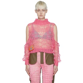 Constanca Entrudo Pink Mohair Sweater 221944F099016