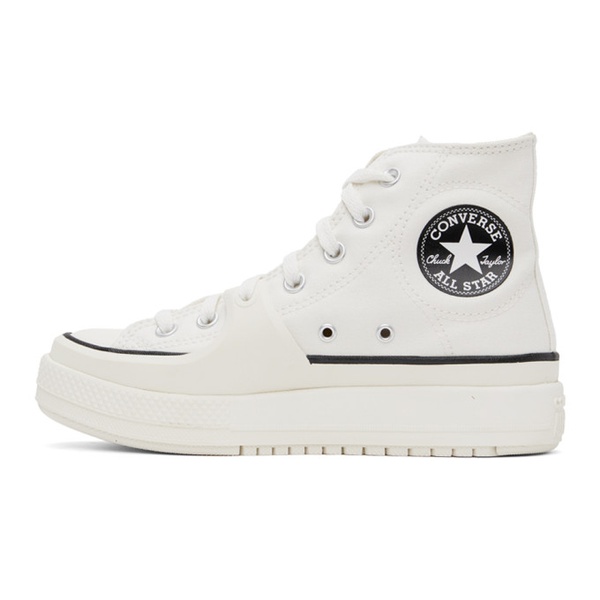  컨버스 Converse White All Star Construct Sneakers 232799M236019