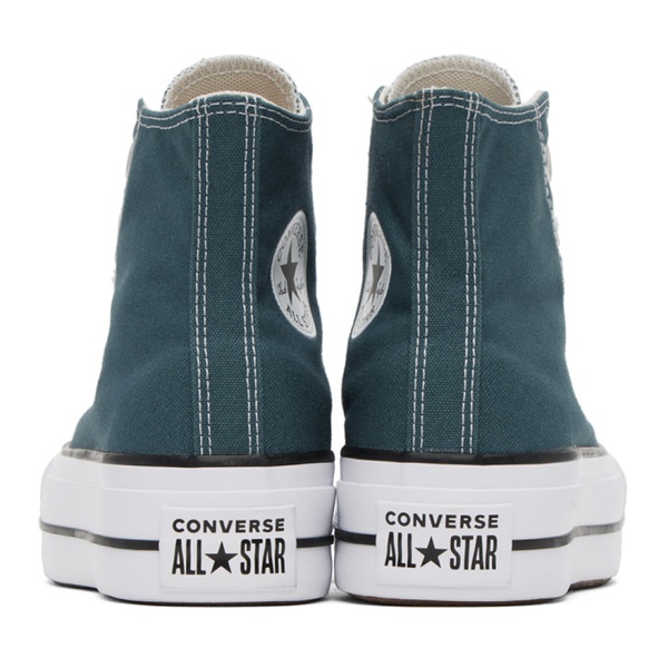  컨버스 Converse Blue Chuck Taylor All Star Lift Sneakers 231799F127120