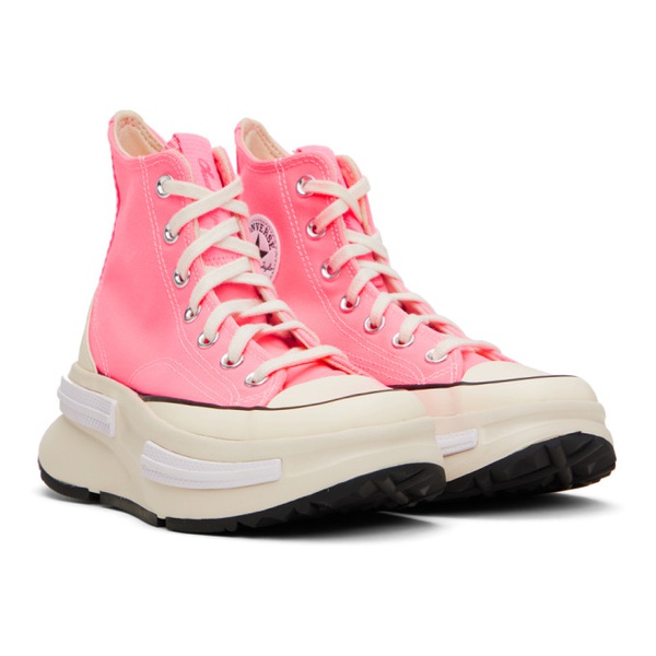  컨버스 Converse Pink Run Star Legacy CX High Top Sneakers 231799F127149