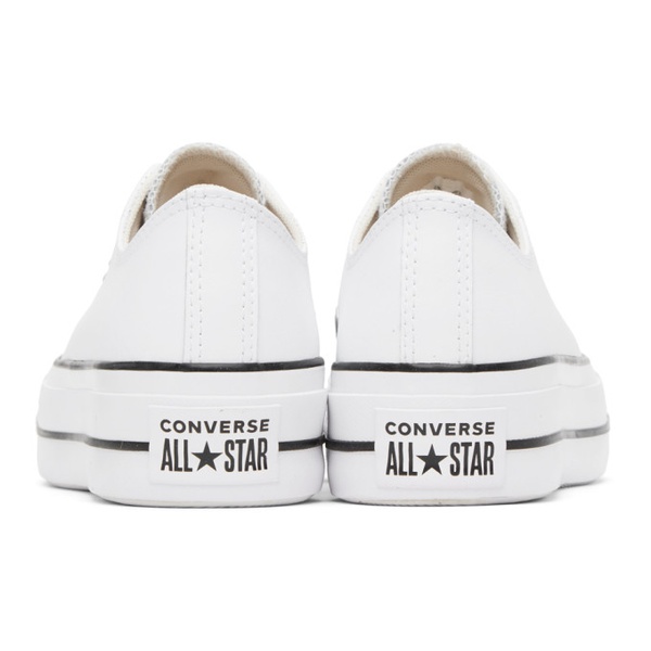 컨버스 Converse White Chuck Taylor All Star Platform Sneakers 241799F128010