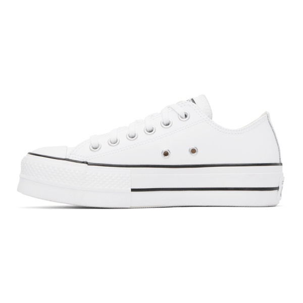  컨버스 Converse White Chuck Taylor All Star Platform Sneakers 241799F128010