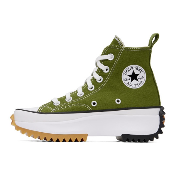  컨버스 Converse Green Run Star Hike Sneakers 241799F127029
