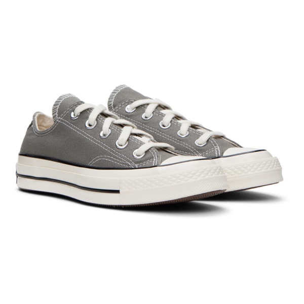  컨버스 Converse Gray Chuck 70 Vintage Canvas Sneakers 241799F128019