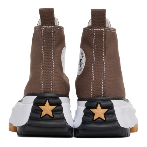  컨버스 Converse Brown Run Star Hike Sneakers 231799F127071