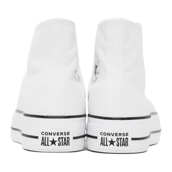  컨버스 Converse White Chuck Taylor All Star Platform Sneakers 241799M236030