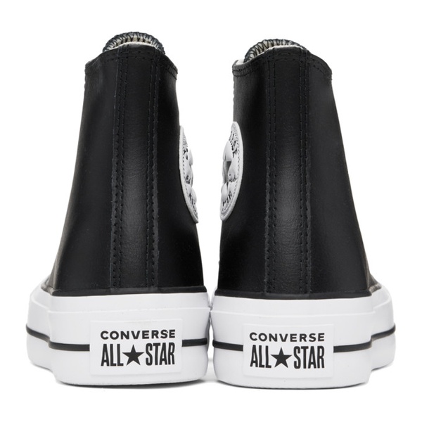  컨버스 Converse Black Chuck Taylor All Star Lift Leather Sneakers 241799M236029