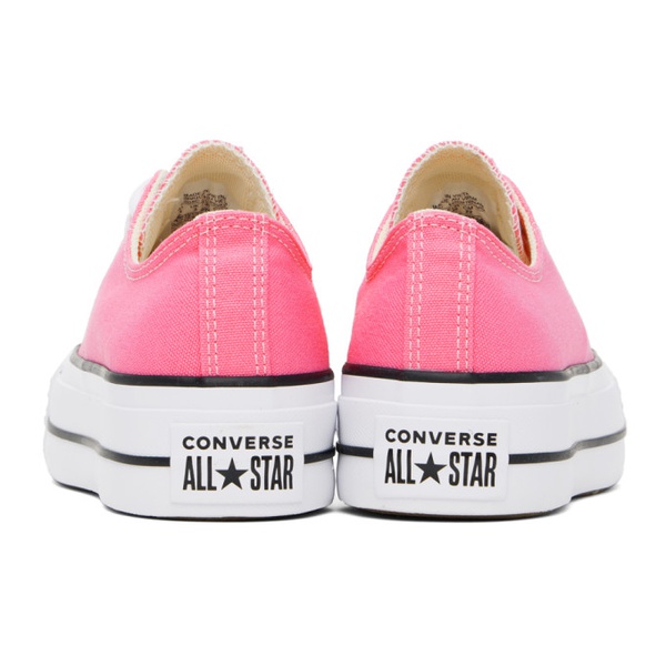  컨버스 Converse Pink Chuck Taylor All Star Lift Sneakers 241799F128020