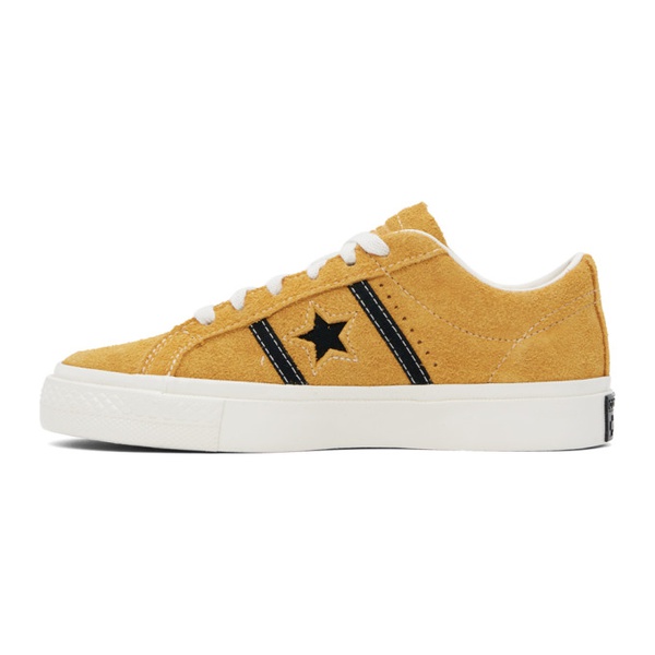  컨버스 Converse Yellow One Star Academy Pro Suede Low Sneakers 241799F128025
